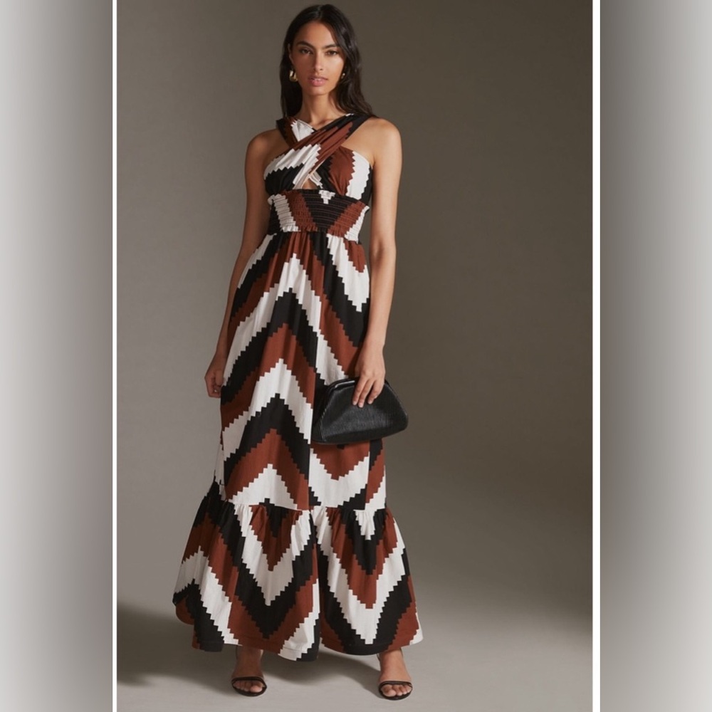 NWT Chevron Tracy Reese Maxi dress